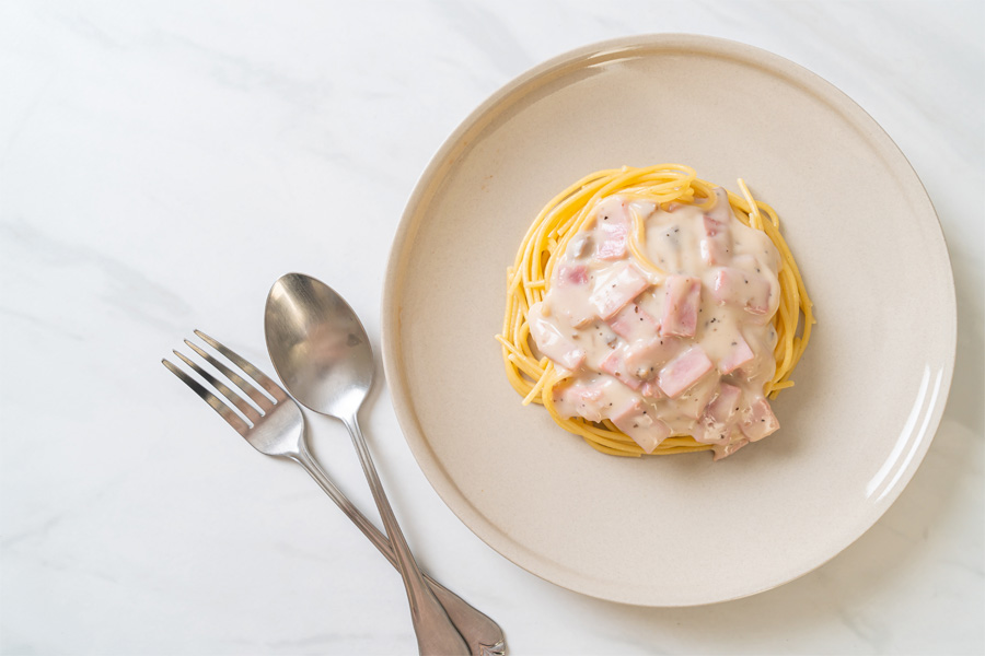 Pasta Carbonara utilizando un Thermomix