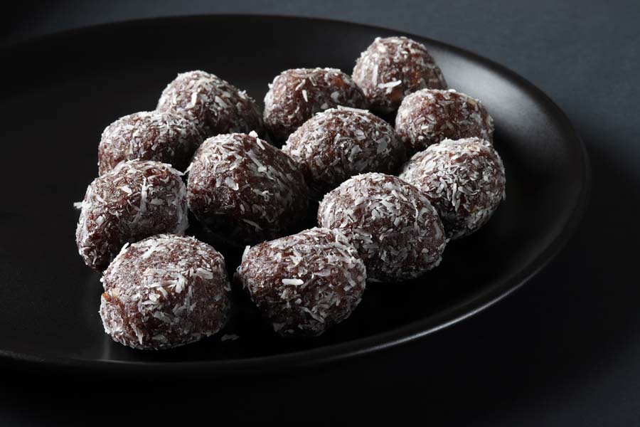 Chocolate Coconut Bliss Balls using a Thermomix