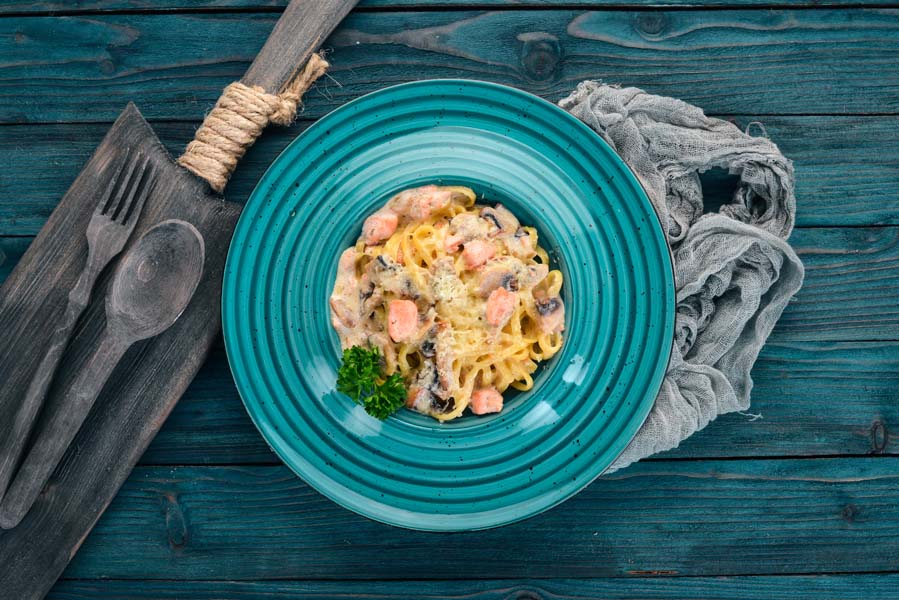 Smoked Salmon Spaghetti using a Thermomix