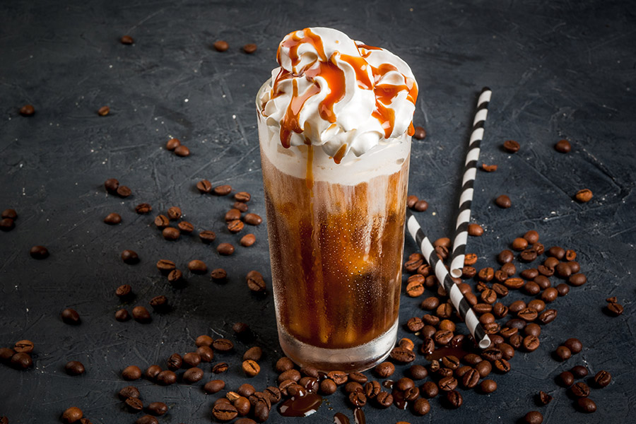 Caramel Frappuccino using a Create