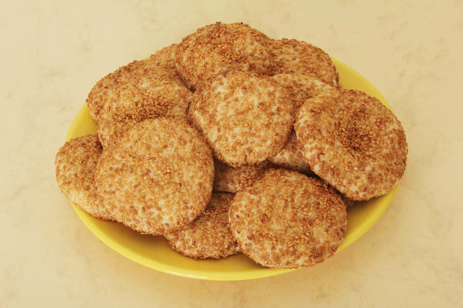 Craquants aux graines de sésame utilisant un Thermomix