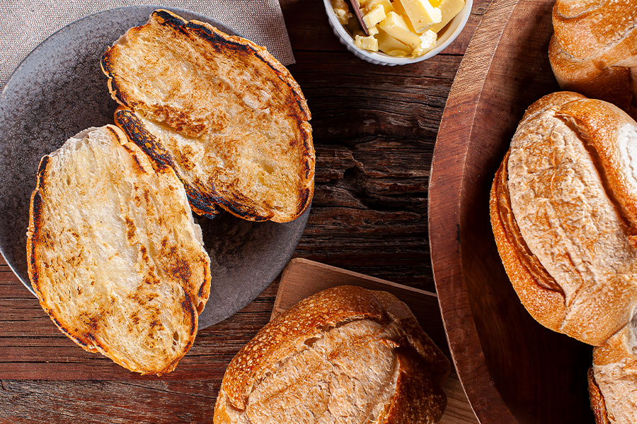 Crispy Baguette Toasts using a Compact Cook