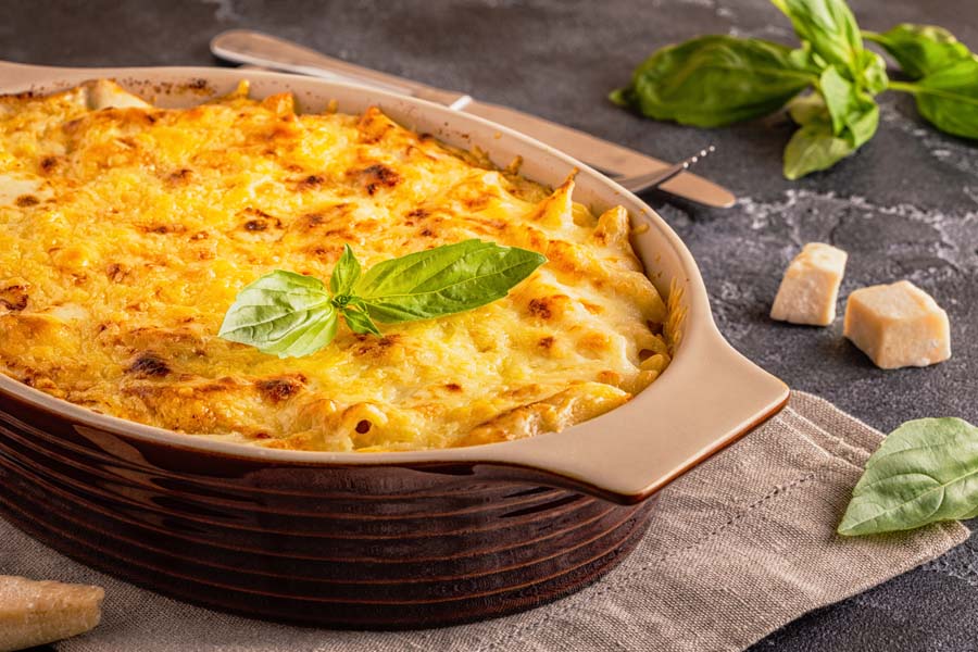 Macaronis au Fromage Gratinés utilisant un Moulinex i-Companion