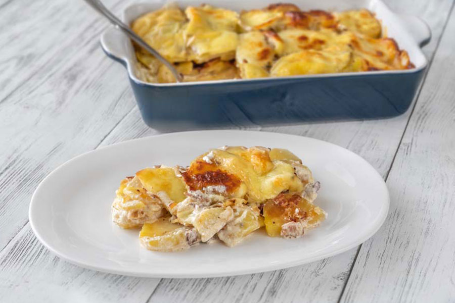Tartiflette utilisant un Compact Cook