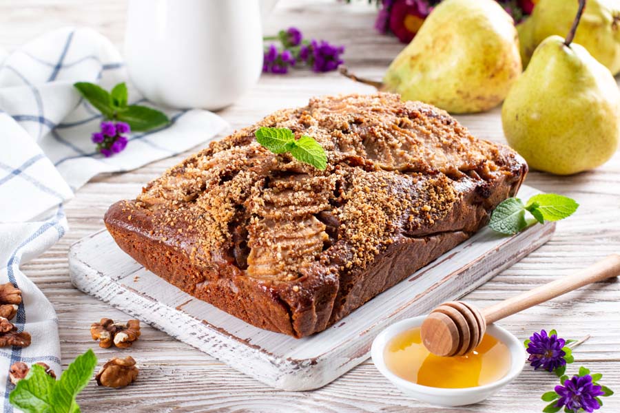 Gâteau rapide poire chocolat utilisant un Thermomix