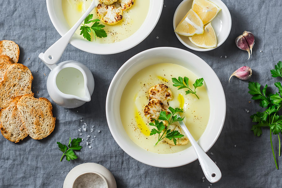 Crema de coliflor utilizando un Cecotec