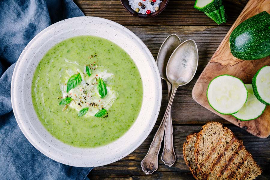 Sopa Fría de Calabacín y Pepino utilizando un Thermomix