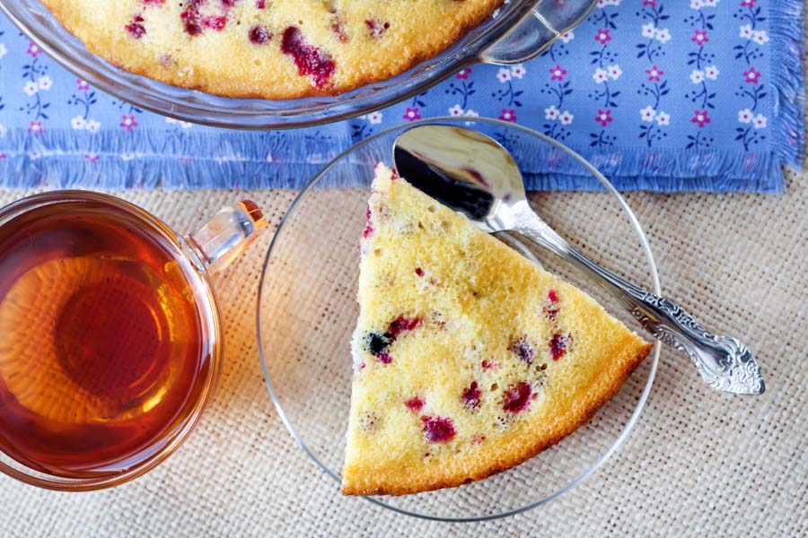 Clafoutis de moras utilizando un Create
