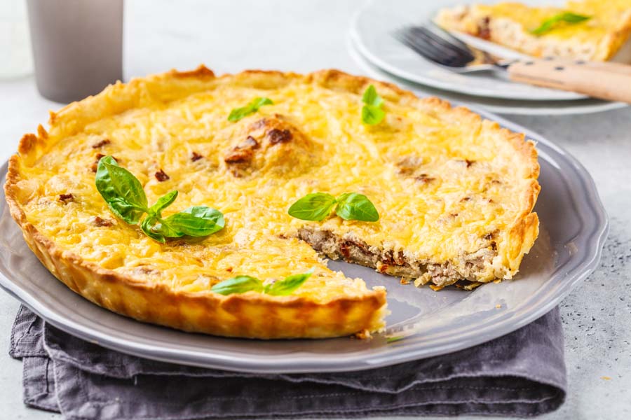 Quiche de Atún y Avellanas utilizando un Magefesa