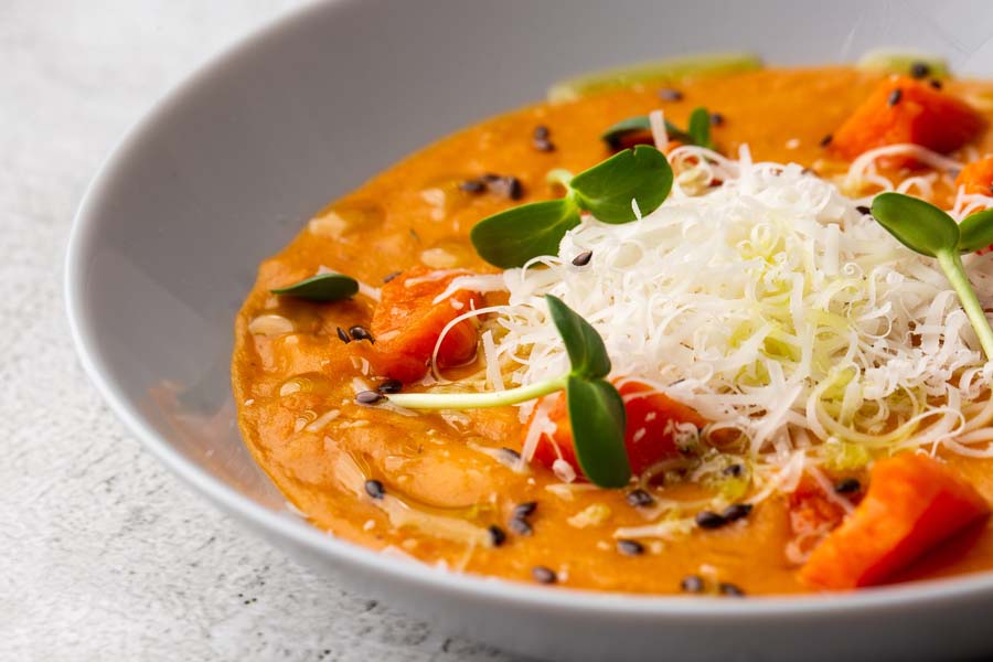 Creamy Carrot, Celeriac & Coconut Soup using a Thermomix