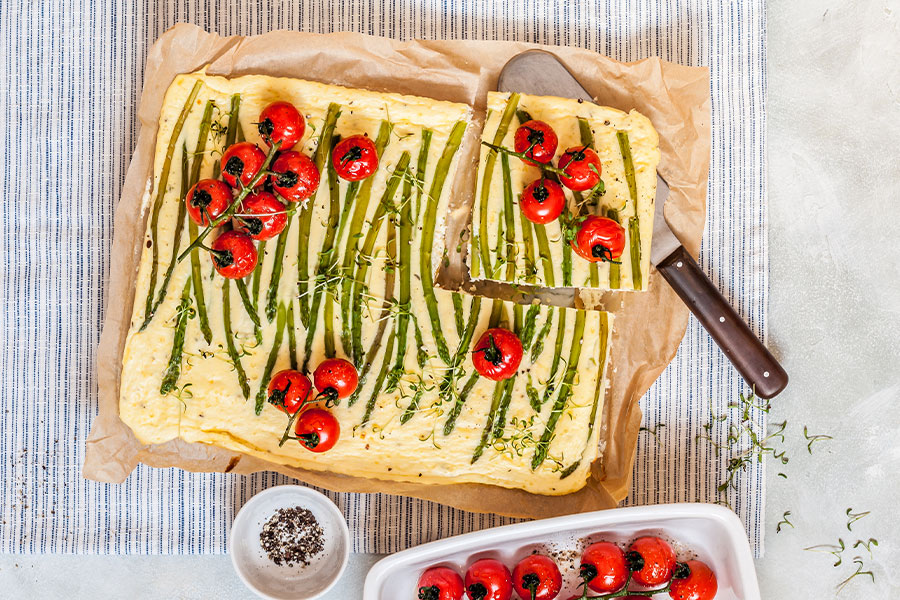 Tarte aux Asperges & Ricotta utilisant un Thermomix