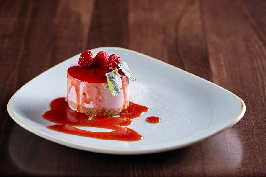 Bavarois aux framboises utilisant un Thermomix