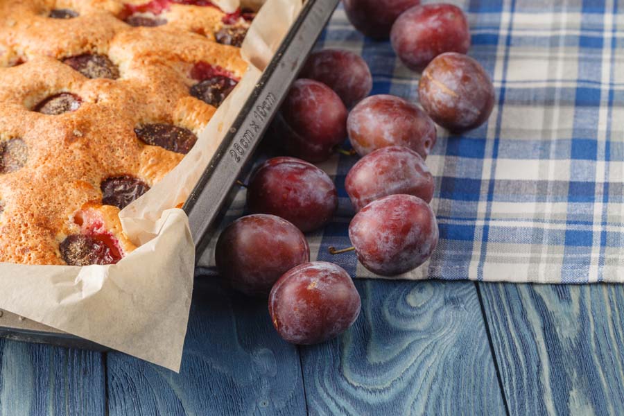Clafoutis aux prunes utilisant un Thermomix