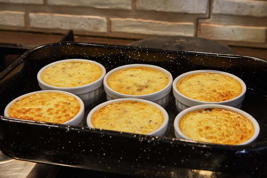Clafoutis de poireaux et lardons utilisant un Compact Cook