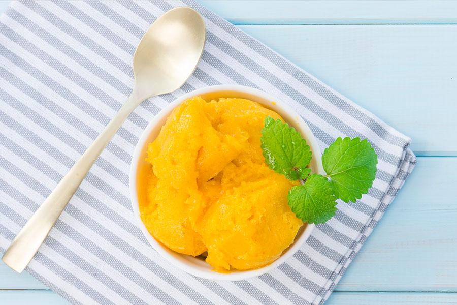 Mango Sorbet using a Thermomix
