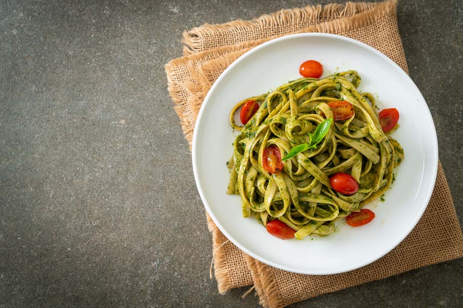 Creamy Spinach Tagliatelle using a Kenwood