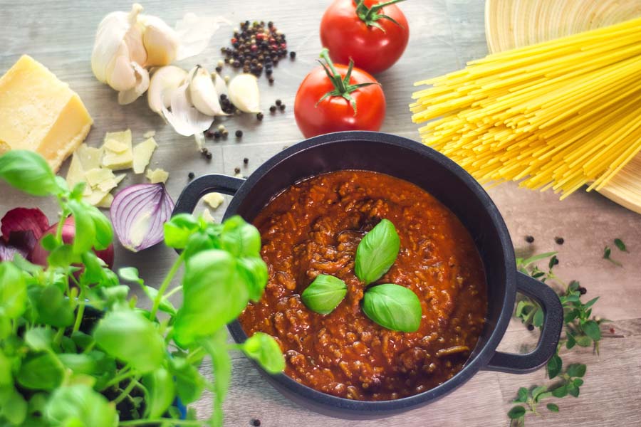 Sauce bolognaise utilisant un Thermomix