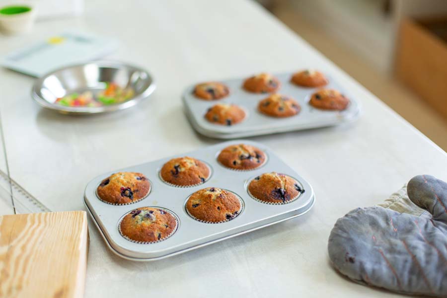 Muffins aux pépites de chocolat utilisant un Silvercrest Monsieur Cuisine