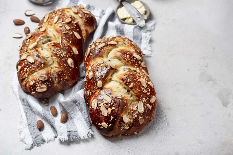 Almond Cream Braided Brioche using a Thermomix