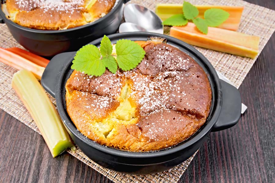 Rhubarb Cobbler using a Thermomix