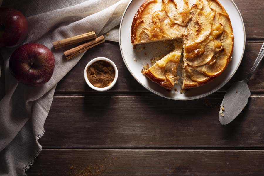 Gâteau renversé aux pommes caramélisées utilisant un Thermomix
