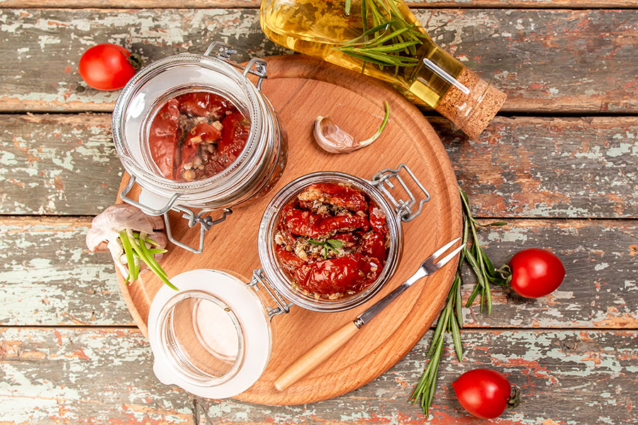 Tomate seco para untar utilizando un Thermomix