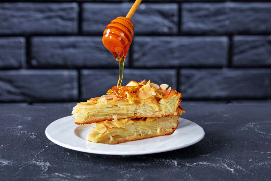 Gâteau invisible aux pommes utilisant un Thermomix