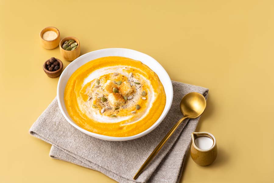 Autumn Glow Soup using a Moulinex i-Companion