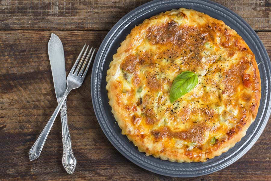 Quiche de Chorizo y Pimientos utilizando un Thermomix