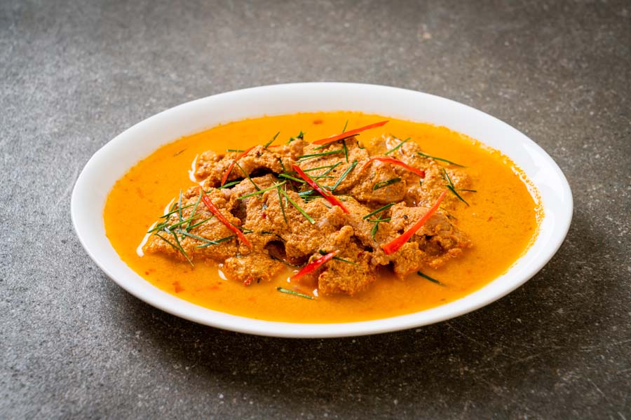Sauté de porc au curry utilisant un Create
