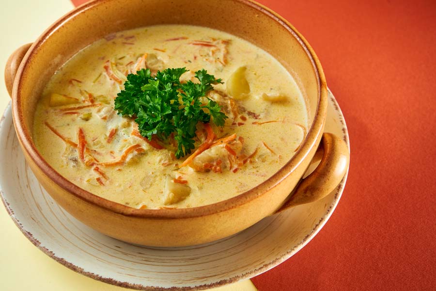 Creamy Chicken Waterzooi using a klarstein