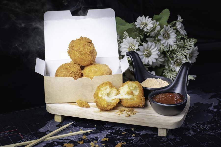 Golden Mozzarella Potato Bites using a Thermomix