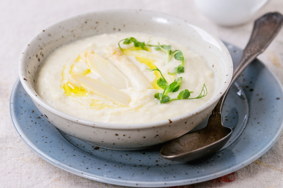 Cream of endives and potatoes using a Thermomix