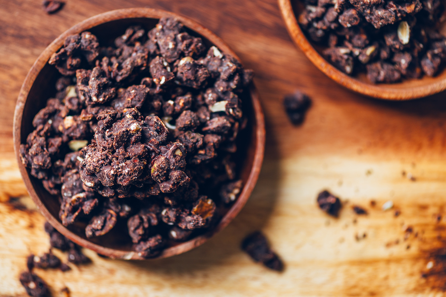 Granola de semillas de chocolate utilizando un Thermomix
