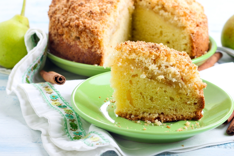 Yeast cake using a Thermomix
