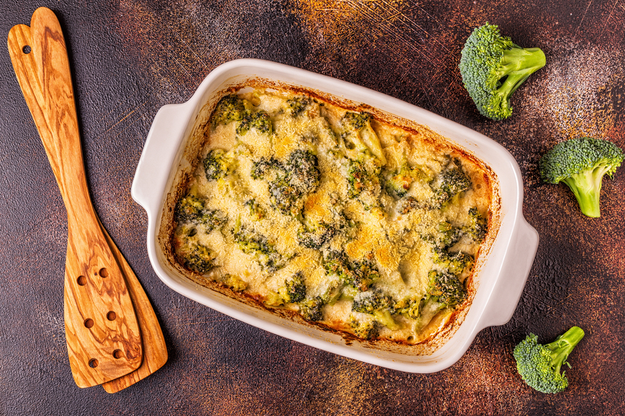Gratin de brocoli au parmesan utilisant un Thermomix