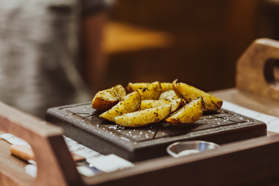 Mélange pour frites au four utilisant un Thermomix