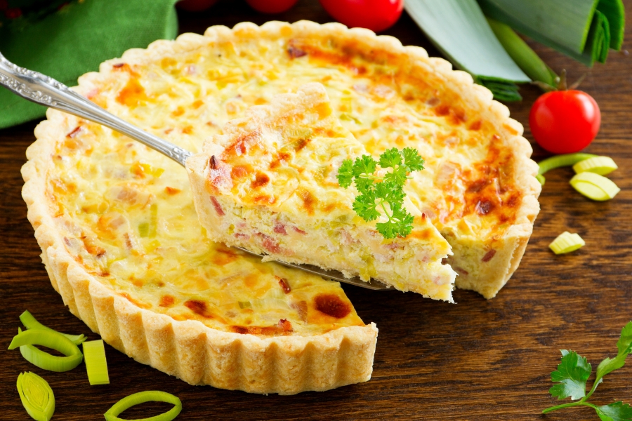 Quiche de Puerro y Atún utilizando un Thermomix