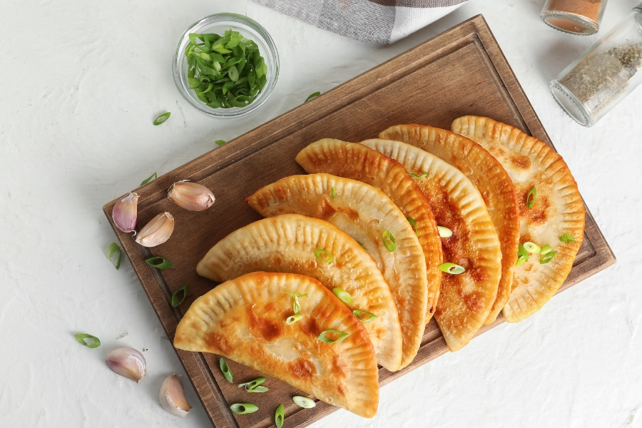 empanadillas vegetales utilizando un Thermomix