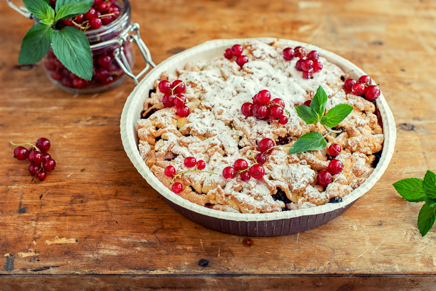Crumble sin gluten con frutos rojos utilizando un Thermomix