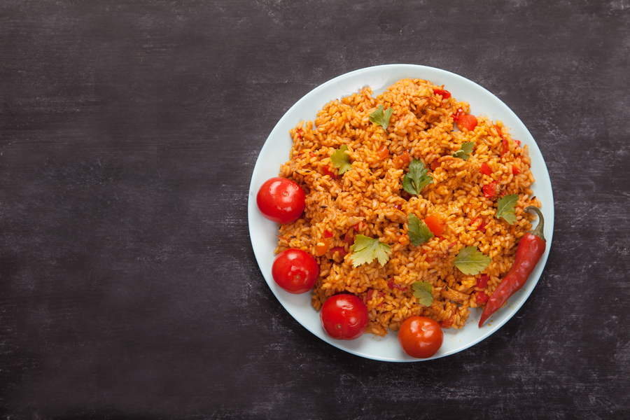Riz à la tomate utilisant un Thermomix