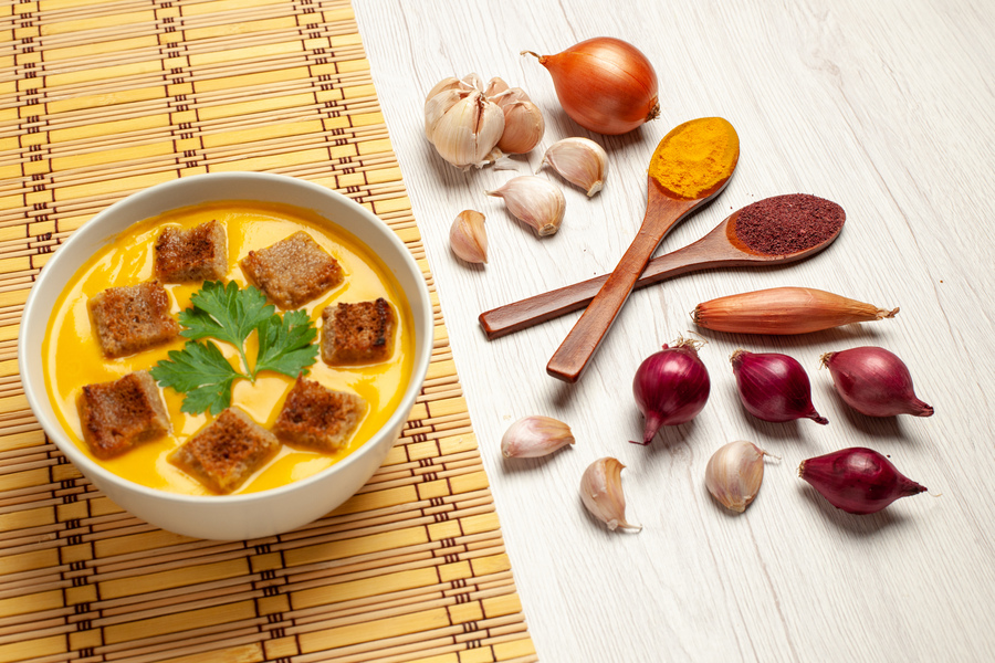 Sopa de calabaza y zanahoria utilizando un Thermomix