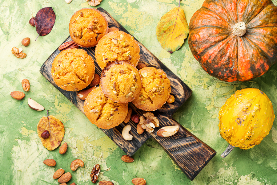 Streusel Muffins de calabaza utilizando un Compact Cook