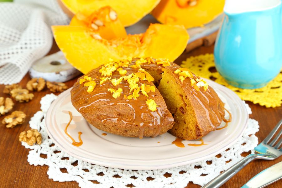 Tarta de calabaza y nueces utilizando un Thermomix