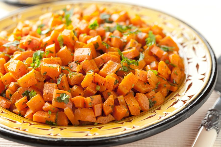 Carottes aux épices aromatiques utilisant un Thermomix