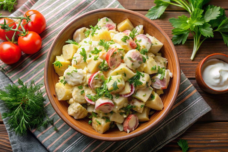 سلطة ستراسبورغ باستخدام Thermomix