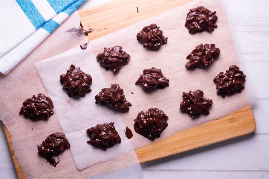 Clusters de cereales con chocolate utilizando un Create