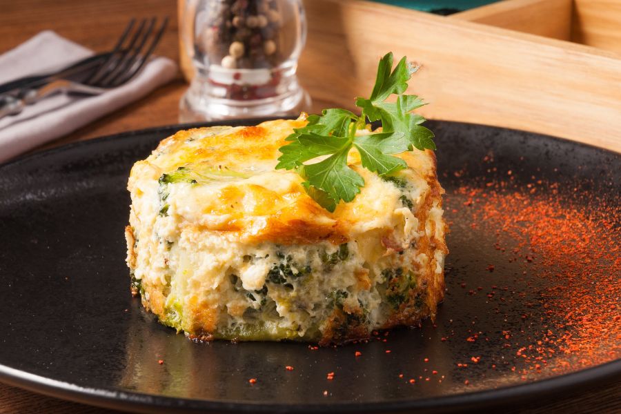 تونة بالكريمة و بروكلي مخبوز باستخدام Thermomix