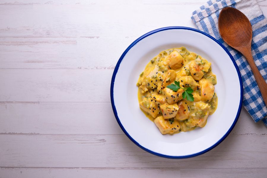 Chicken curry using a Thermomix