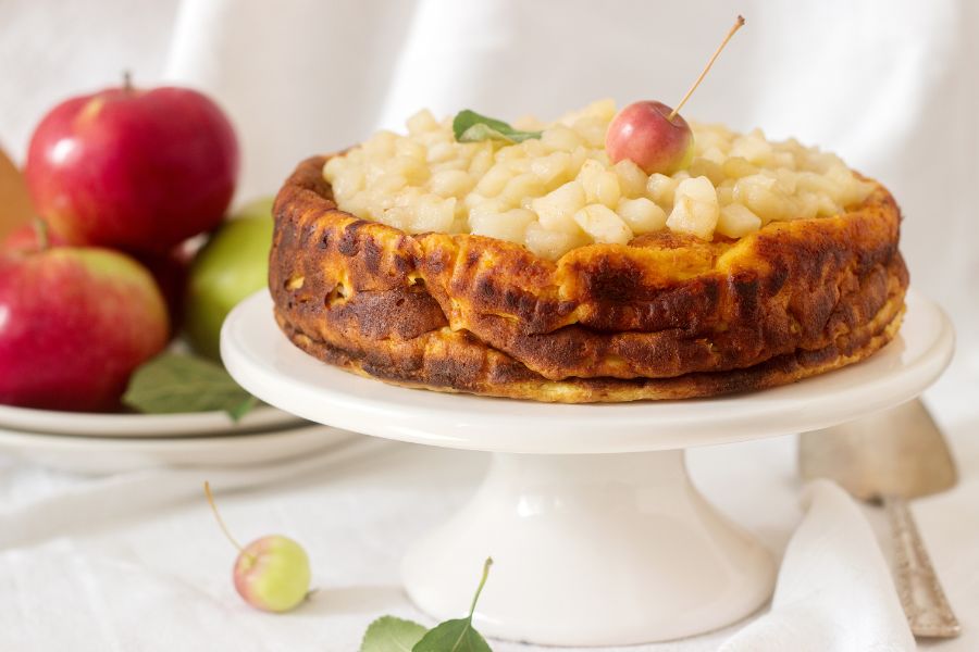 Cheesecake de Manzana utilizando un Kenwood